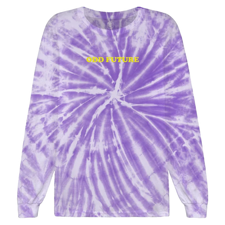 Basic Logo Longsleeve Shirt - Purple Tie Dye