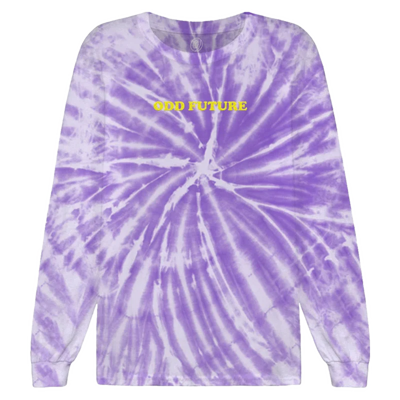 Basic Logo Longsleeve Shirt - Purple Tie Dye