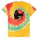 Cats Meow Tie Dye Tee - Yellow