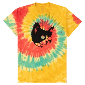 Cats Meow Tie Dye Tee - Yellow