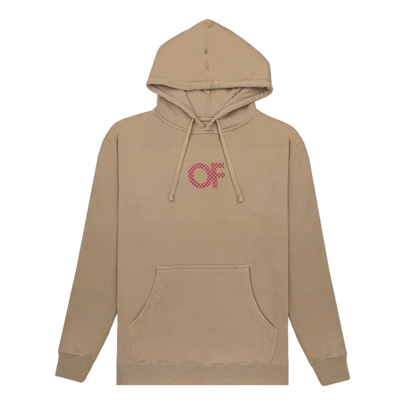 Checker Pullover Hoodie - Sandstone