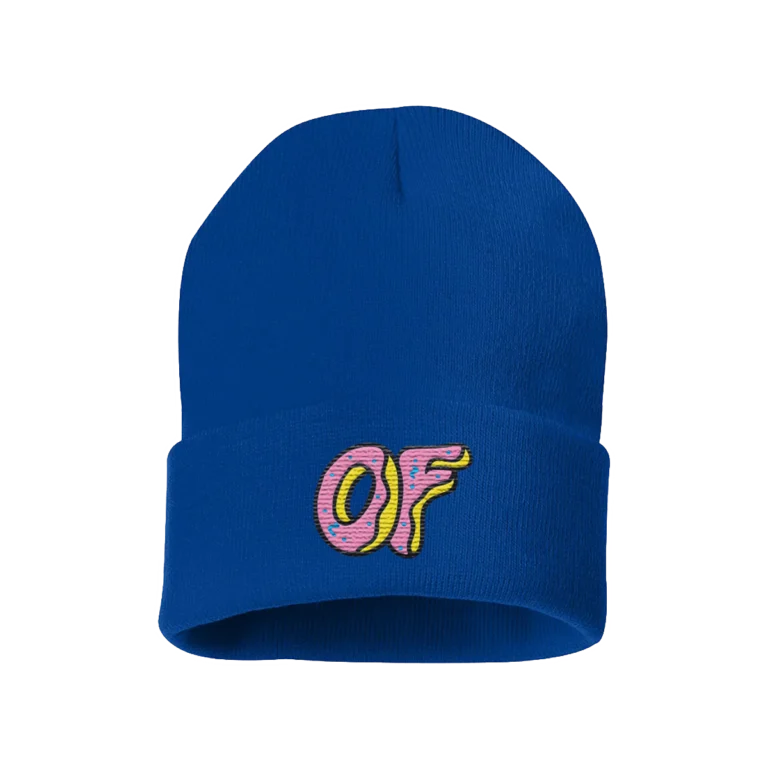 Classic Logo Foldover Beanie - Blue