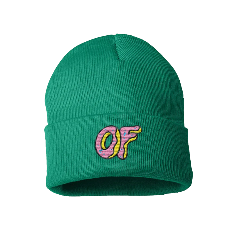 Classic Logo Foldover Beanie - Green