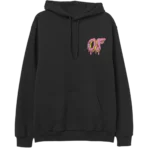 Dripping Logo Hoodie- Black