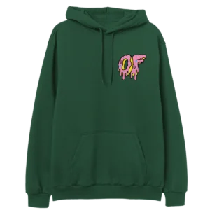 Dripping Logo Hoodie- Green