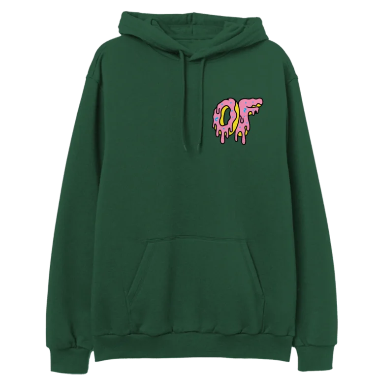 Dripping Logo Hoodie- Green