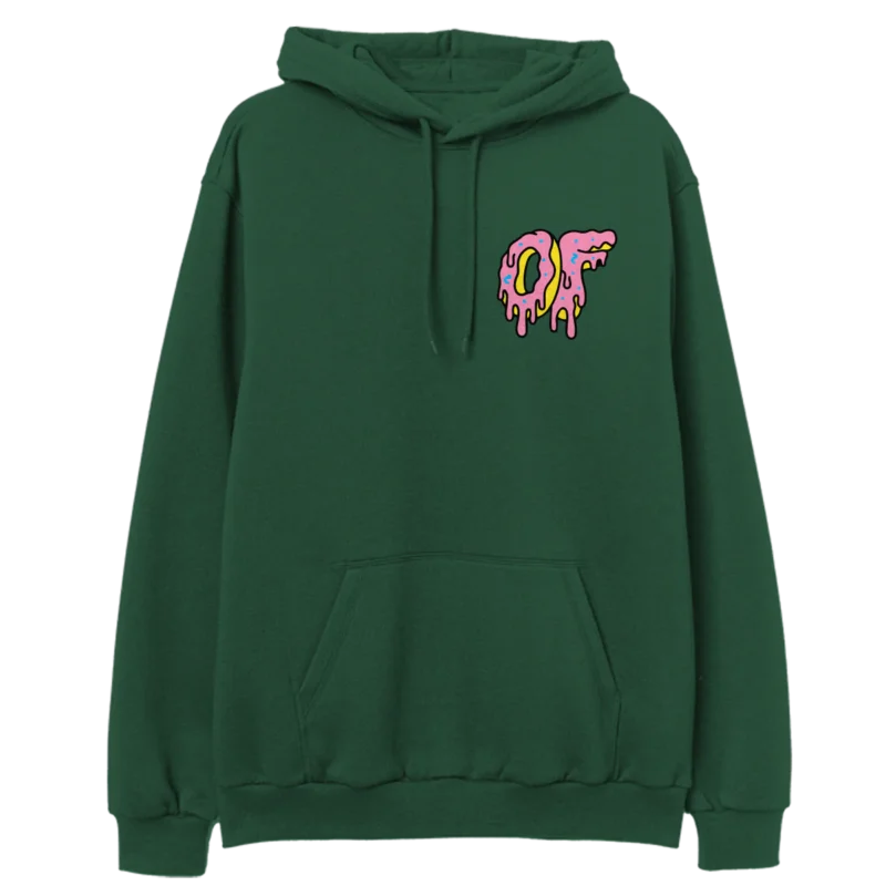 Dripping Logo Hoodie- Green