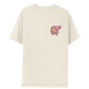 Dripping Logo Tee- Natural