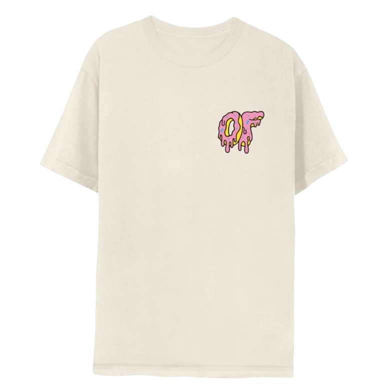 Dripping Logo Tee- Natural