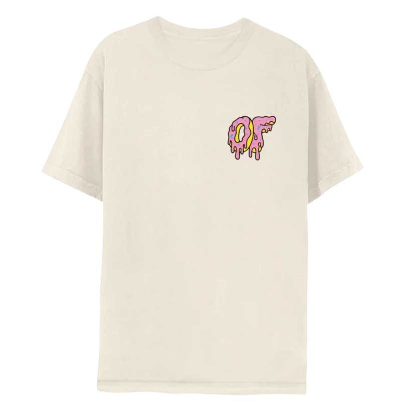 Dripping Logo Tee- Natural