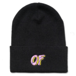 OF Classic Logo Cuff Beanie - Black