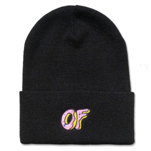 OF Classic Logo Cuff Beanie - Black