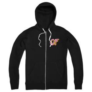 OF Classic Logo Zip Hoodie - Black