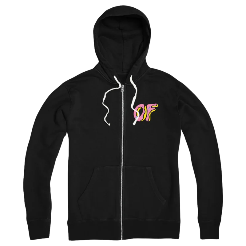 OF Classic Logo Zip Hoodie - Black