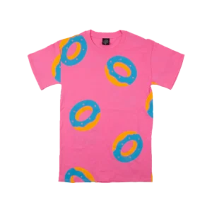 OF Donut Allover Print Tee Pink