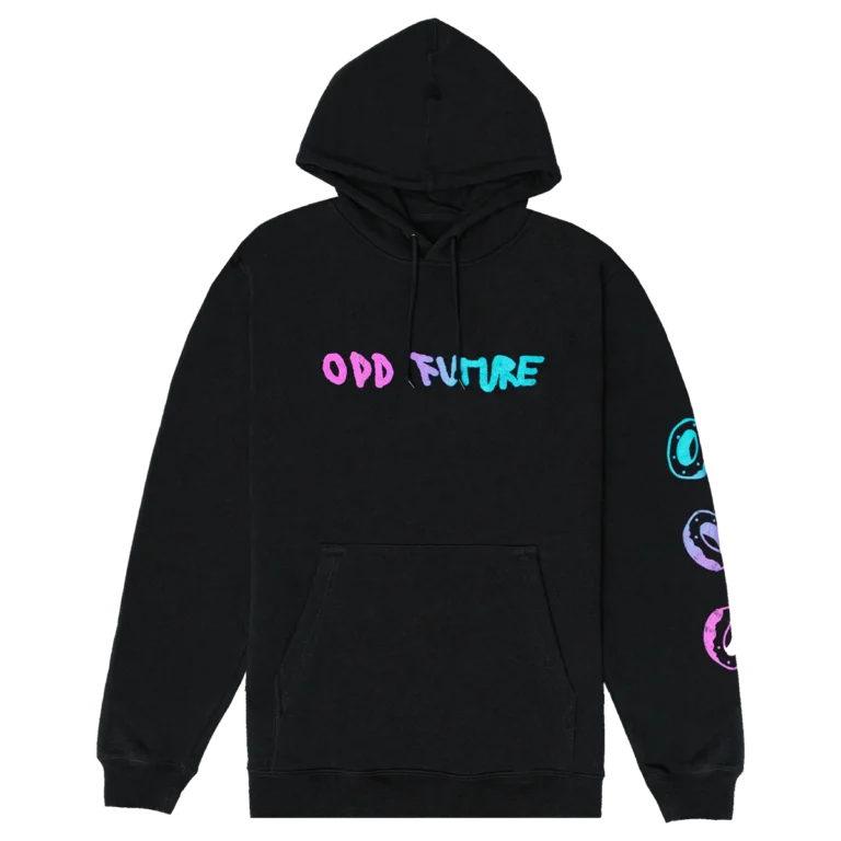 Scribble Pullover Hoodie - Black